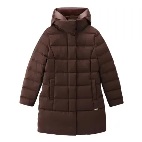 Piumino Woolrich Luxe Puffy Prescott 2in1 Parka Marrone