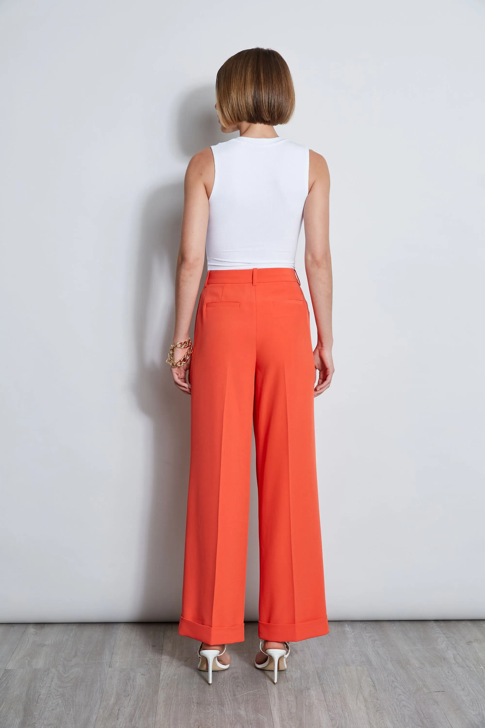 Pleated Cuffed Pant