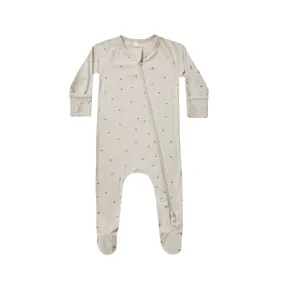 Quincy Mae Bamboo Zip Footie - Stars