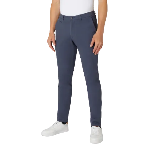 Remus Uomo Slim Leg Cotton-Stretch Chino - Blue