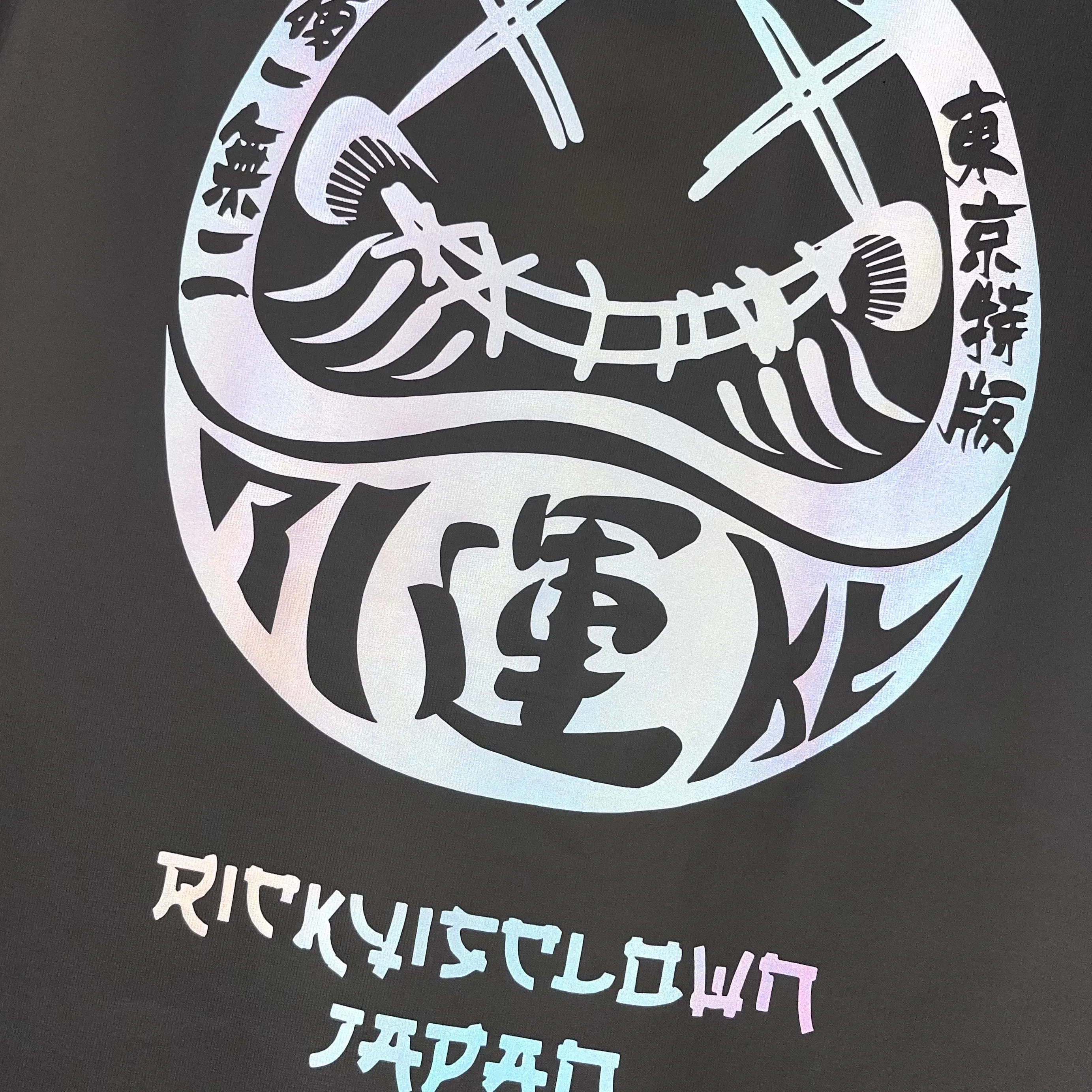 RICKYISCLOWN JAPAN  Lucky Daruma Laser Reflective Tee White [R11220810C-D7]