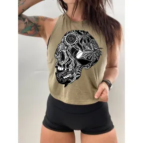 Salty Savage Ladies "Out of My Mind" Flowy Crop Tank