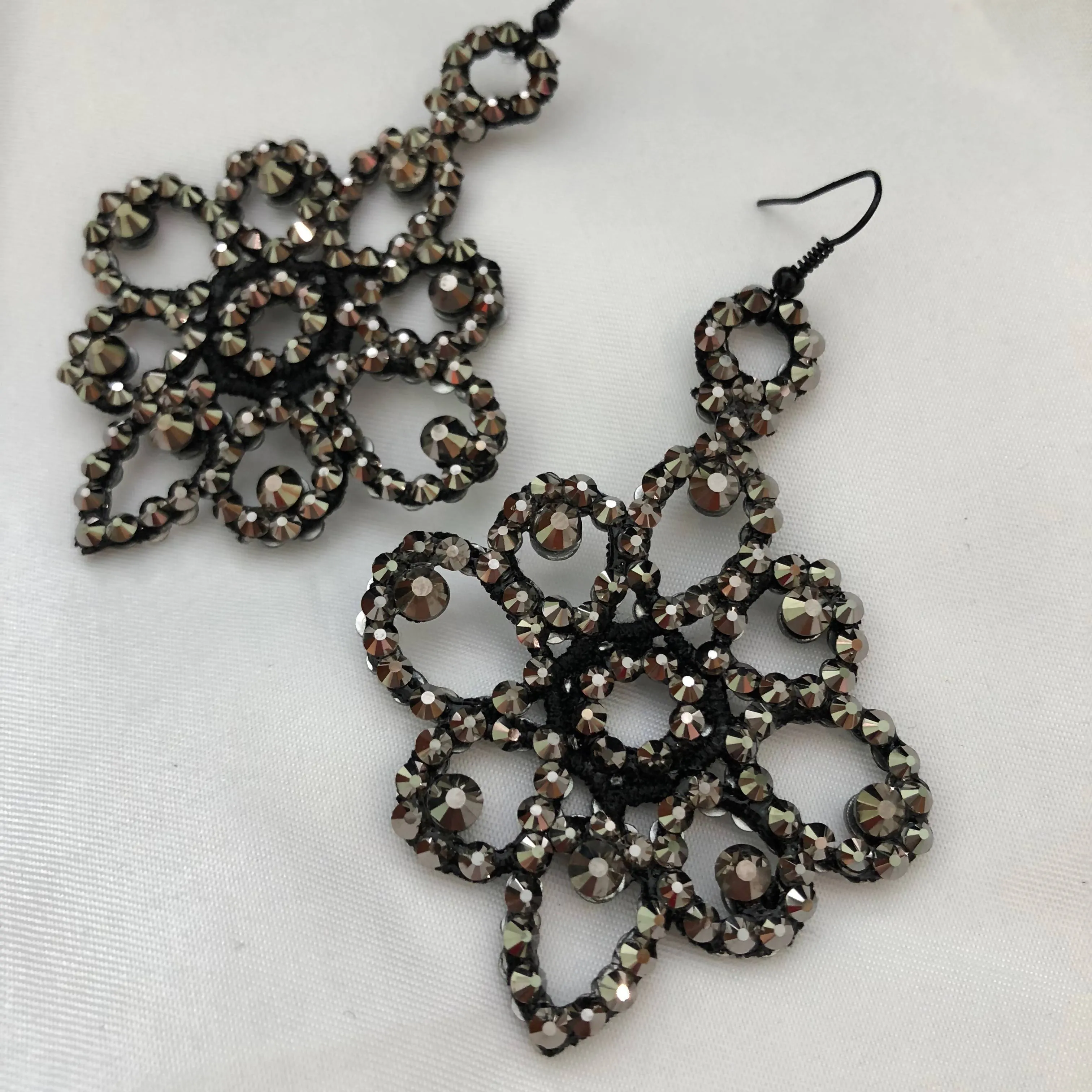 Shaina Rhinestone Hoop Earrings