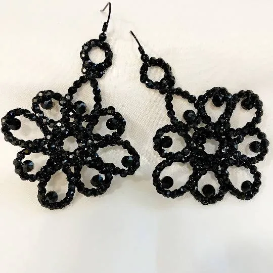 Shaina Rhinestone Hoop Earrings