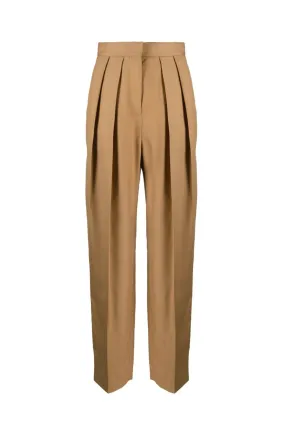 Stella McCartney Pleated Pant - Caramel