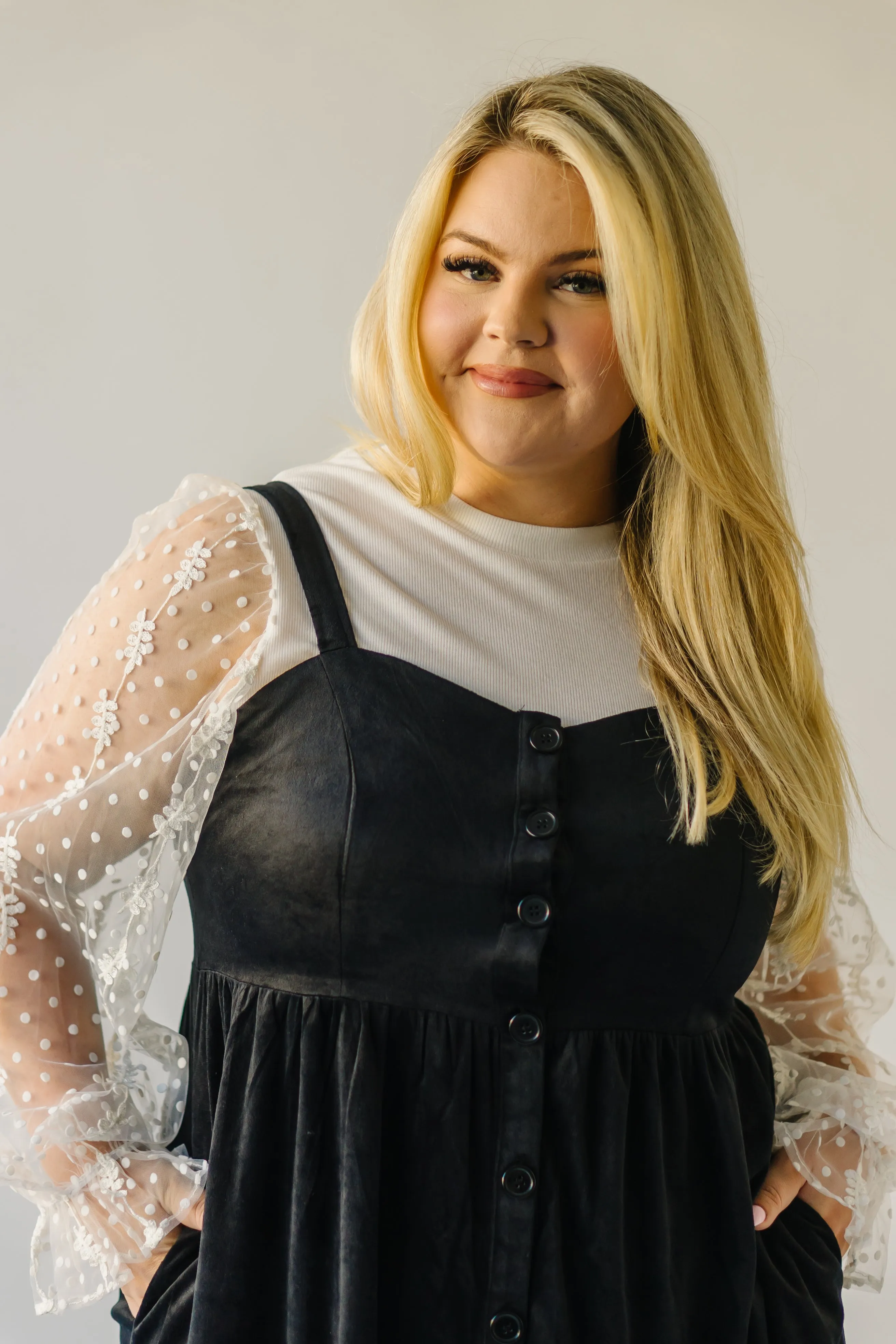 The Hartwell Polka Dot Detail Blouse in Ivory