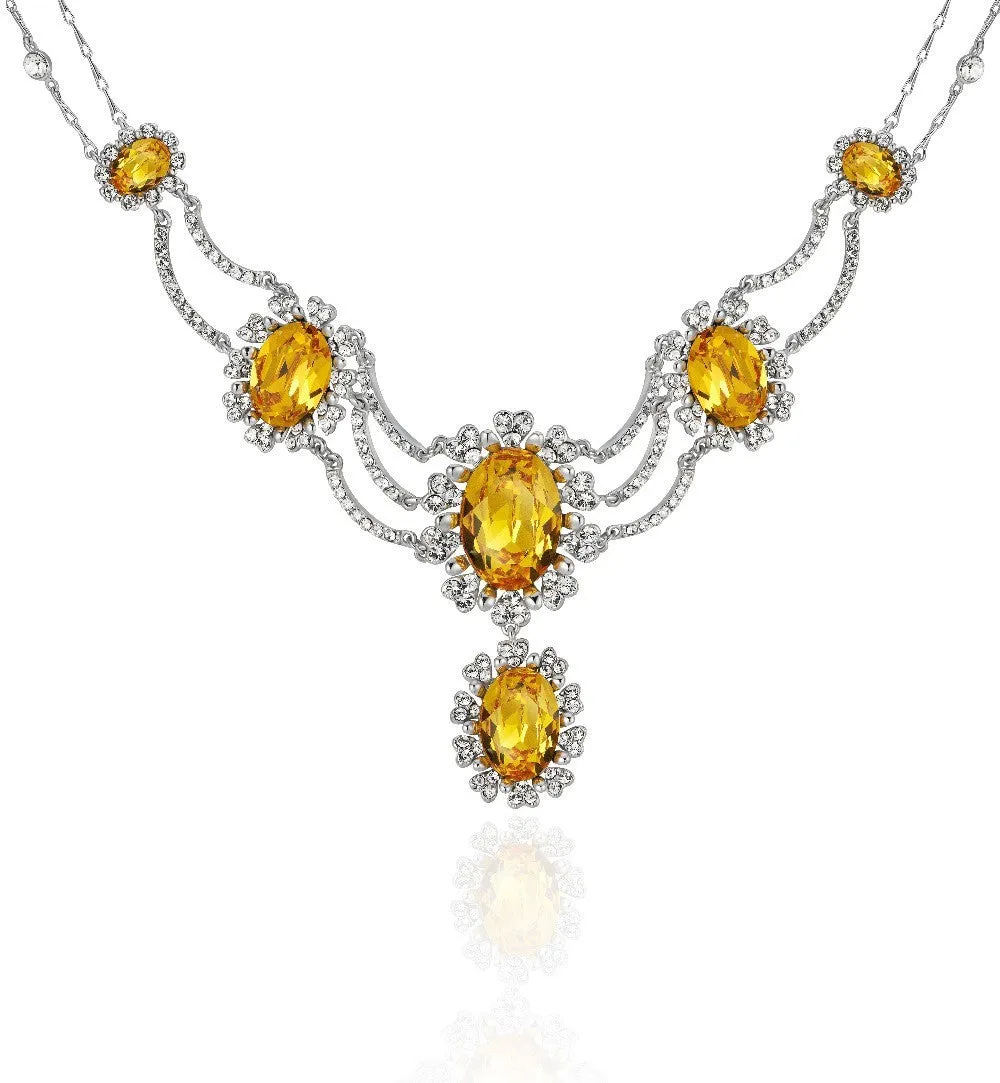 The queen citrine necklace