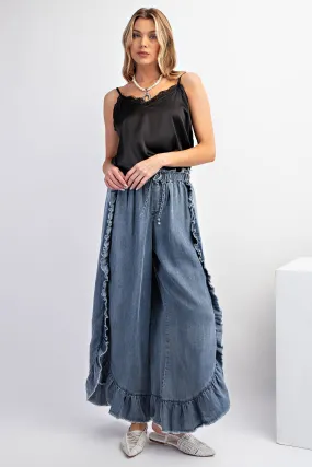 The Ruffle Wide Leg Pant