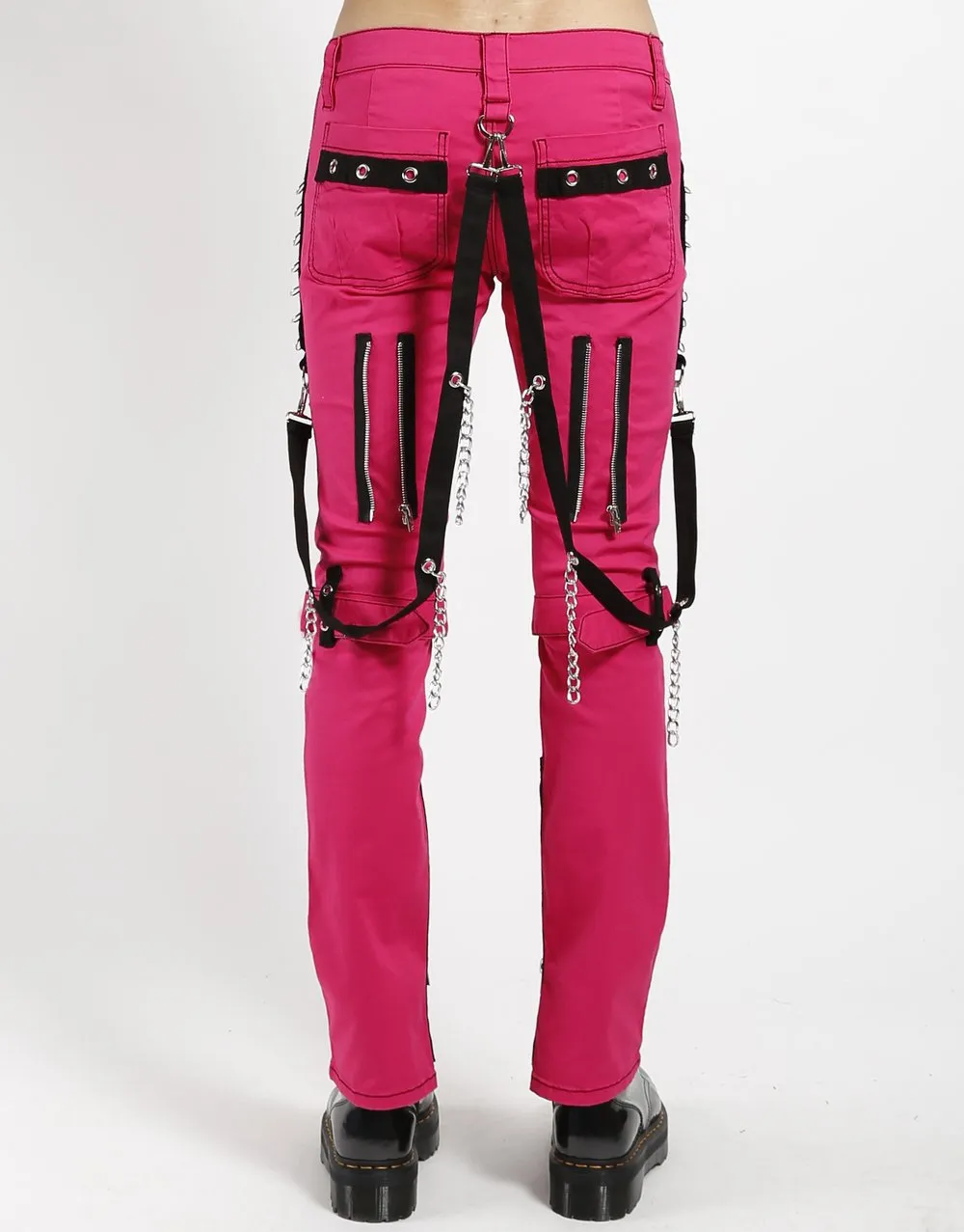 TRIPP N.Y.C. PINK STUDDED BONDAGE PANT