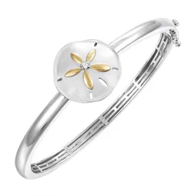 Two-Tone Sunset Sand Dollar Bangle