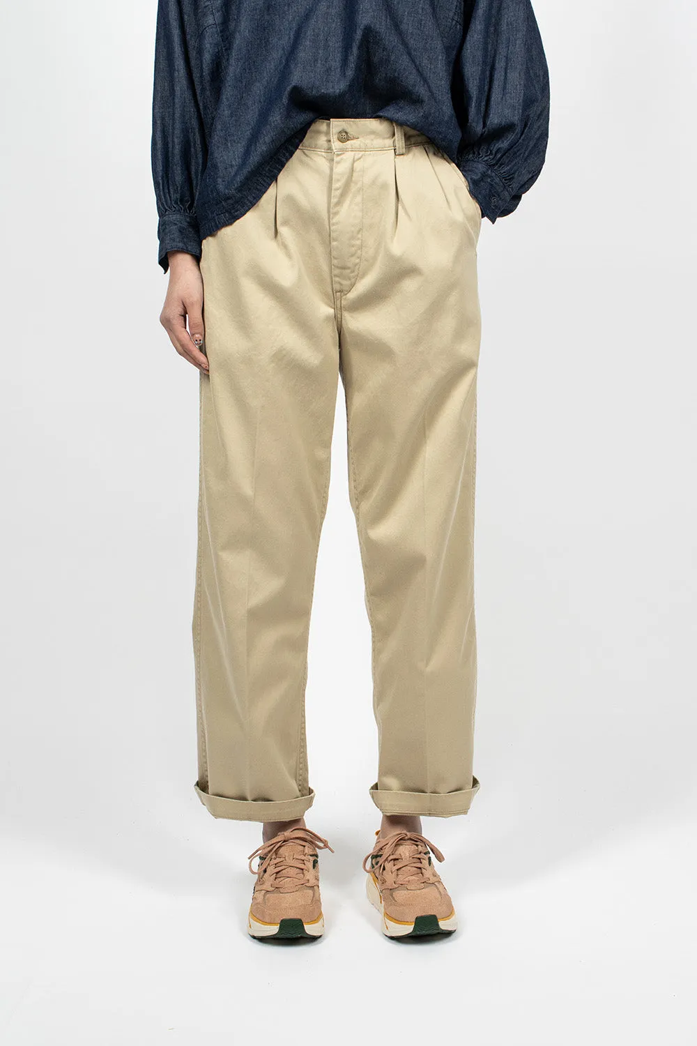 Two Tuck Chino Khaki