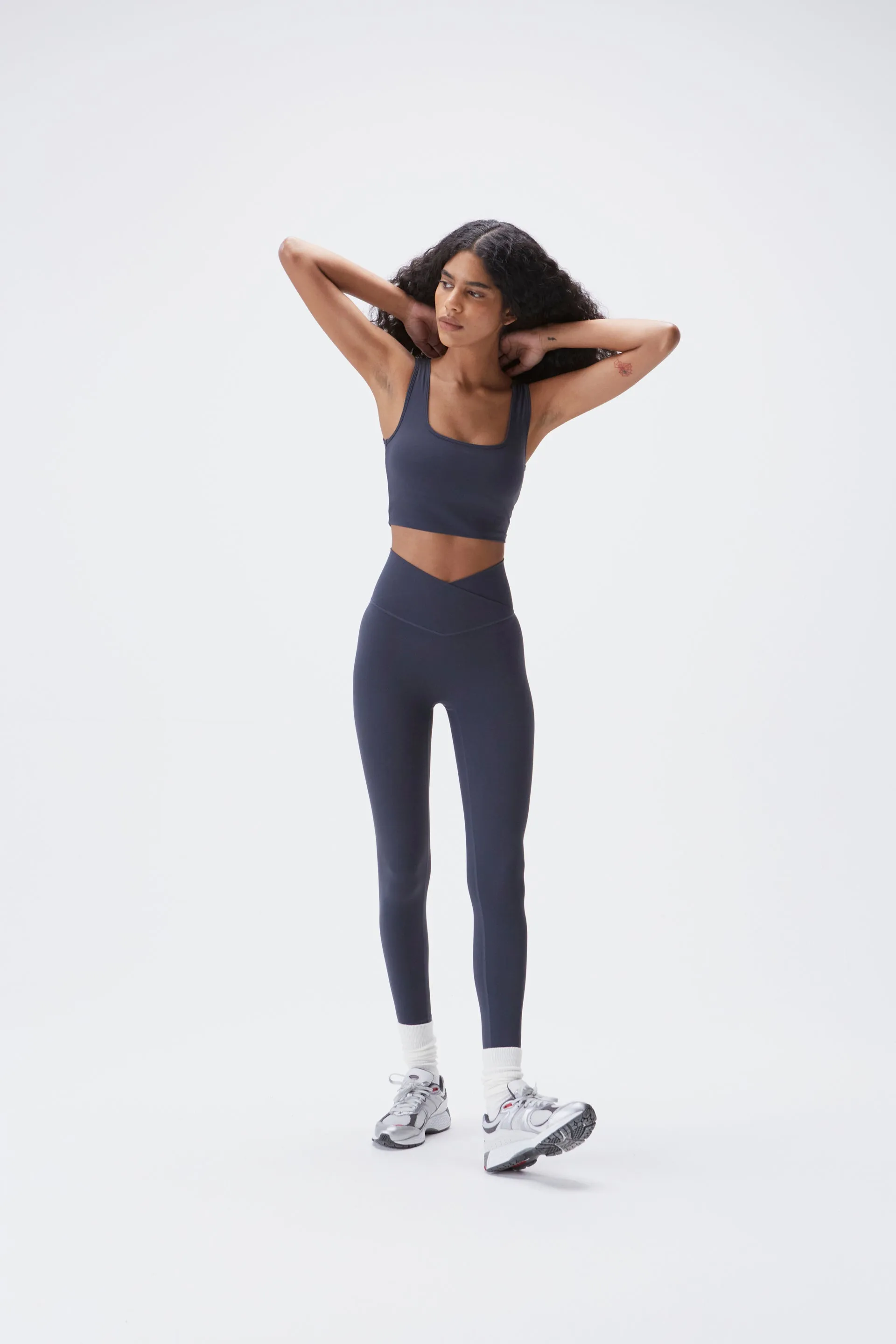 Ultimate Wrap Over Leggings - Midnight Blue