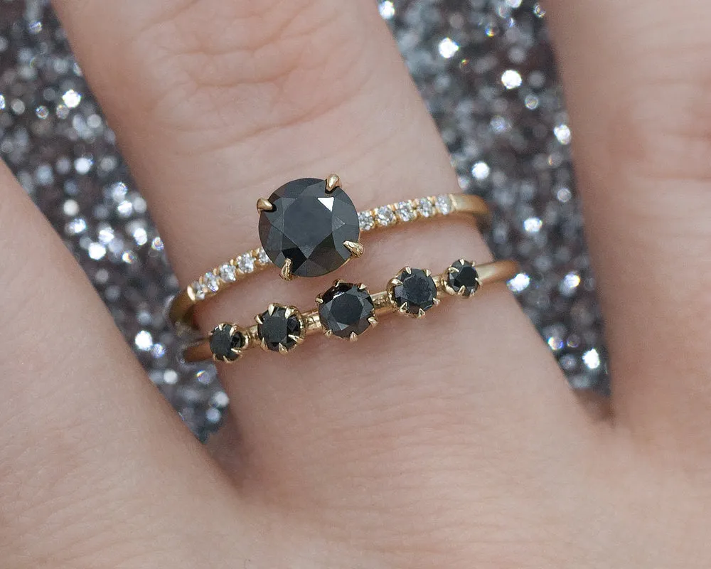 Umbra Ring- Black Diamond (Ready to Ship)