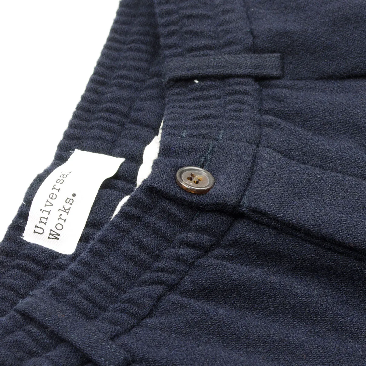 Universal Works - Oxford Pant Recycled Soft Wool - Navy