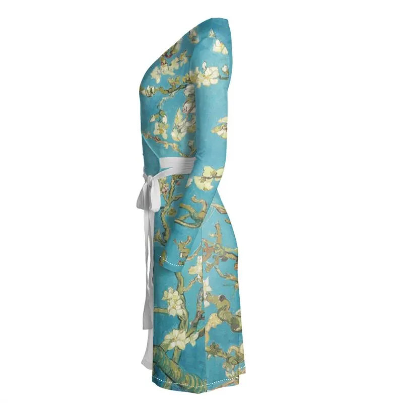 Van Gogh Almond Blossom Wrap Dress