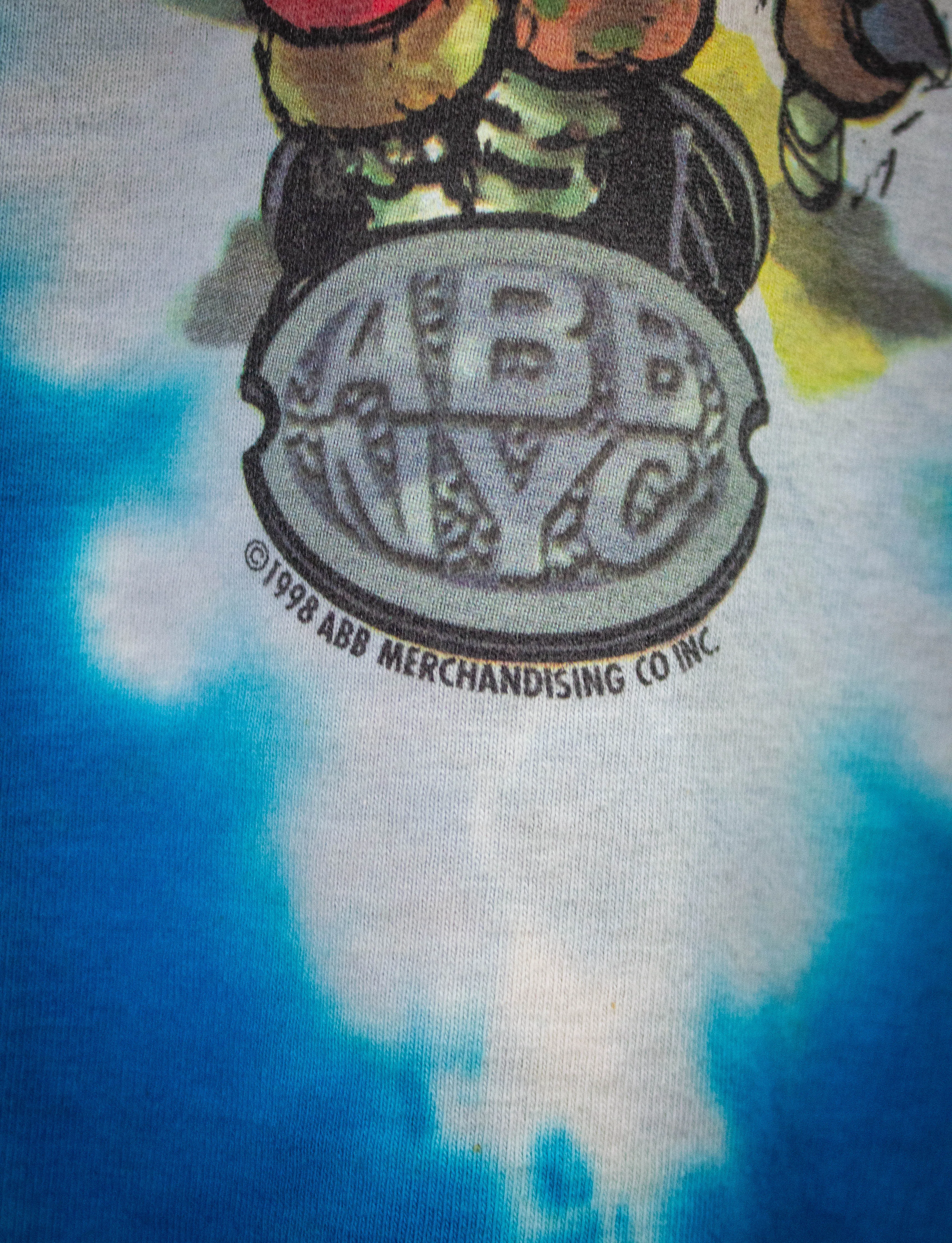 Vintage Allman Brothers Band NYC Tie Dye Concert T Shirt 1998 XL