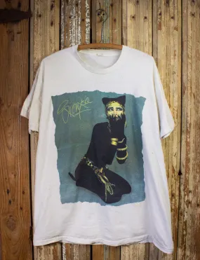 Vintage Siouxsie And The Banshees Cat Woman Concert T Shirt 80s White XL 2XL