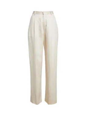 Wide Leg Trouser in Oyster