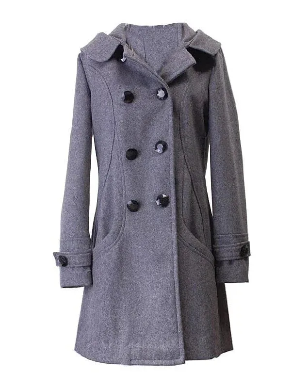 Women's Long Hooded Winter Coat with Faux Fur Trim for Elegance and Warmth