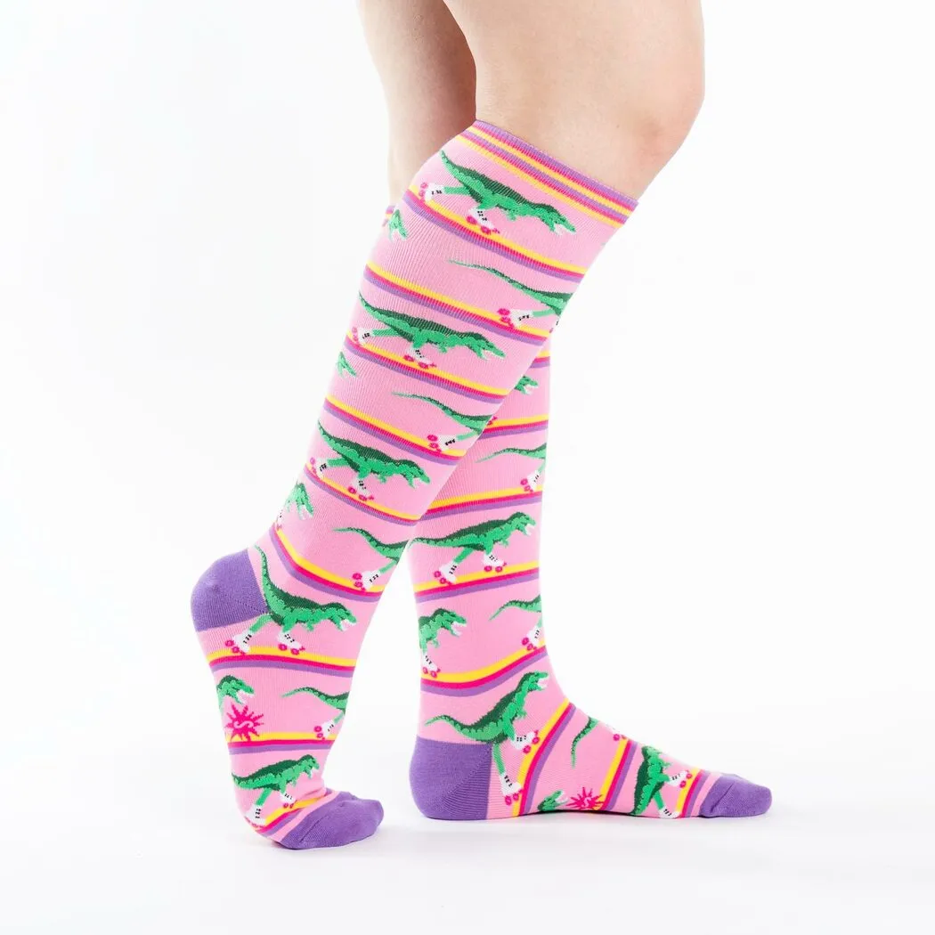 Women's Rawr-ler Rink Knee High Socks