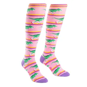 Women's Rawr-ler Rink Knee High Socks