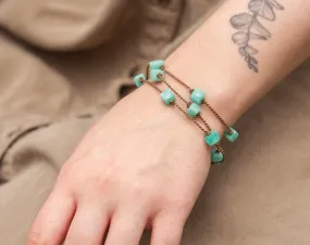 Wrap-1077-Amazonite Cube Petite