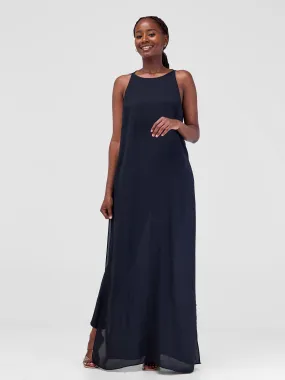 Zoya Luna Halter Neck Maxi Top - Black